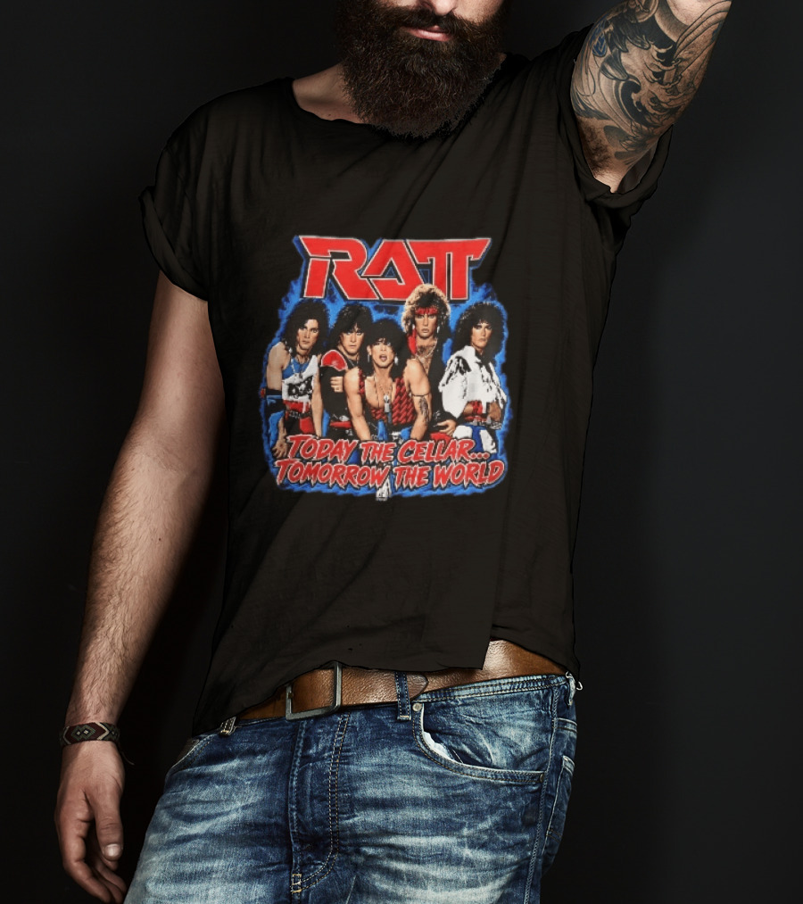 Ratt Band Today The Cellar Tomorrow The World Photo Blue Frame T-Shirt