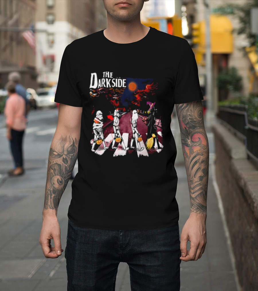 The Dark Side Star Wars Stormtroopers Darth Vader Halloween Pumpkin Parade T-Shirt