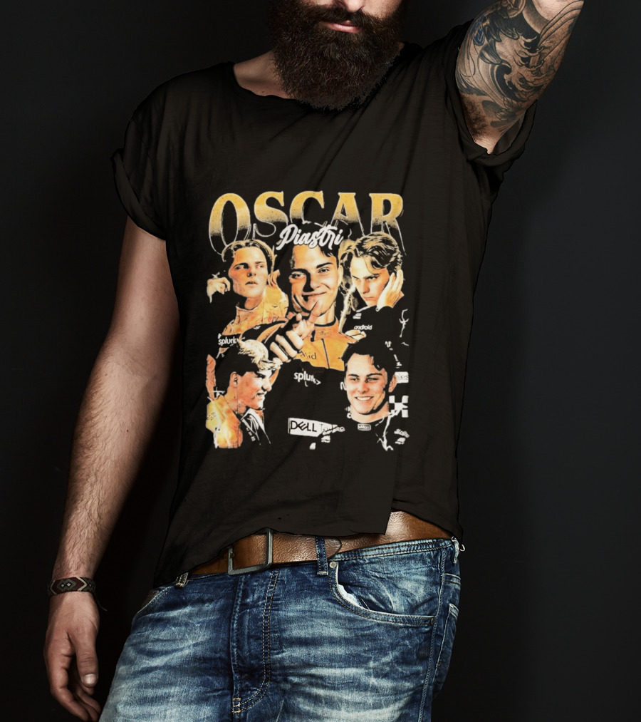 Oscar Piastri Splunk Dell Collage 2026 T-Shirt