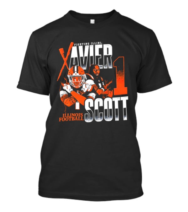 Illinois Fighting Illini Football Xavier Scott 1 T-Shirt