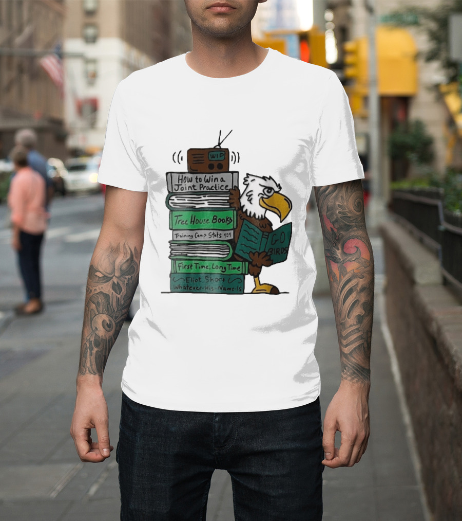 How To Win A Joint Practice Eliot Short Cartoon Eagle Go Birds Tree House Books T-Shirt