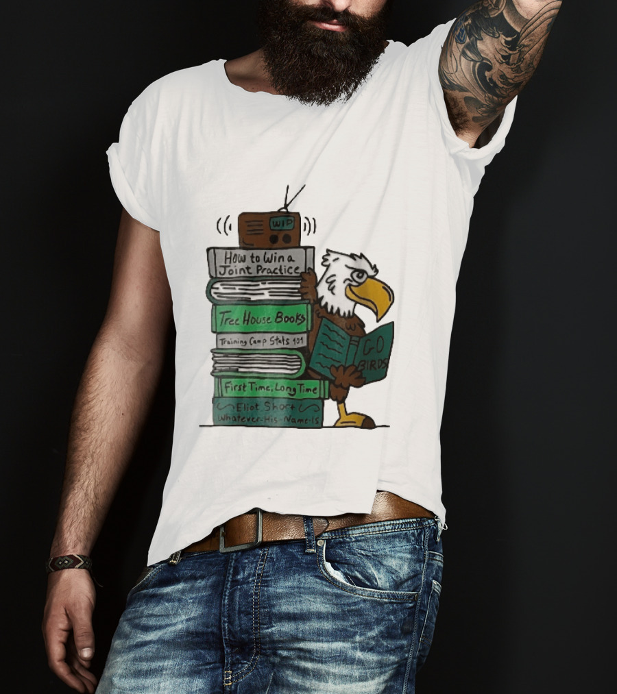 How To Win A Joint Practice Eliot Short Cartoon Eagle Go Birds Tree House Books T-Shirt