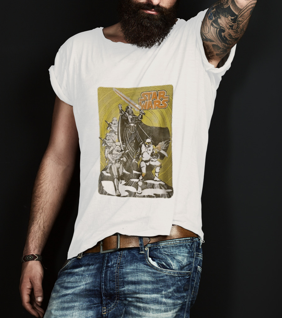 Star Wars Darth Vader Boba Fett Stormtroopers Comic Cover T-Shirt