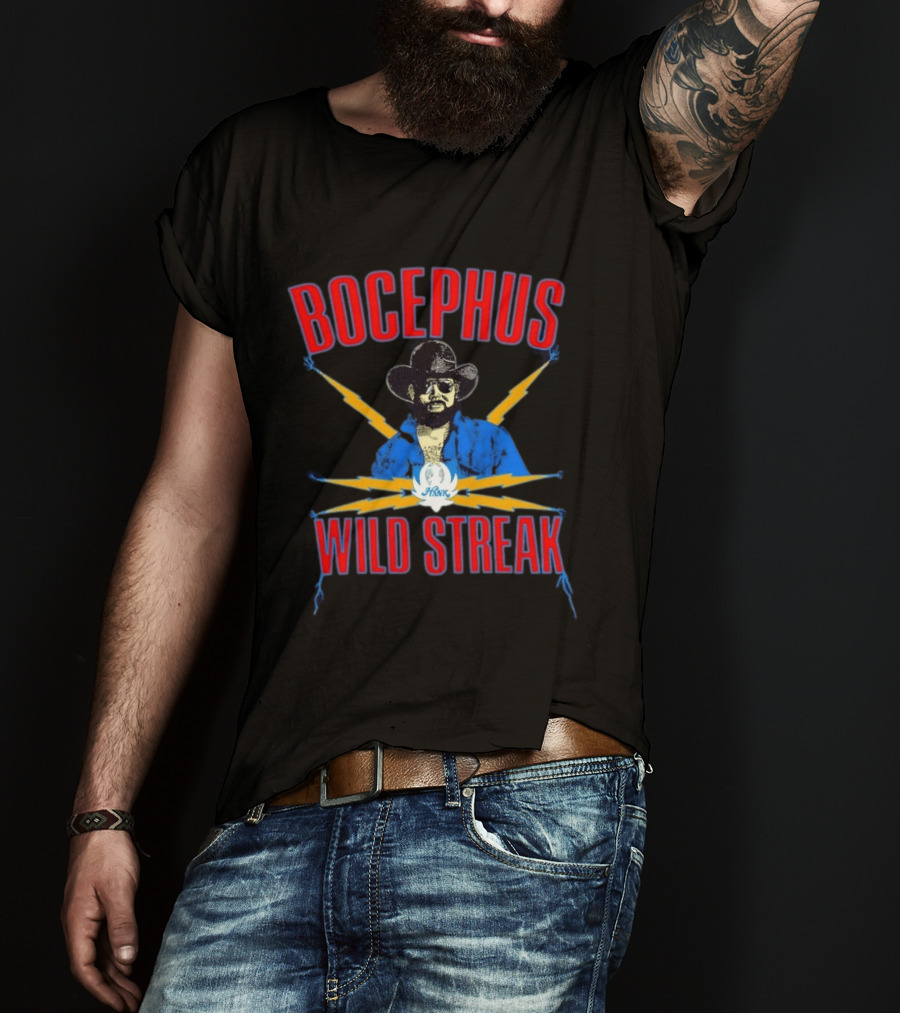 Bocephus Hank Wild Streak Electric Lightning Western T-Shirt