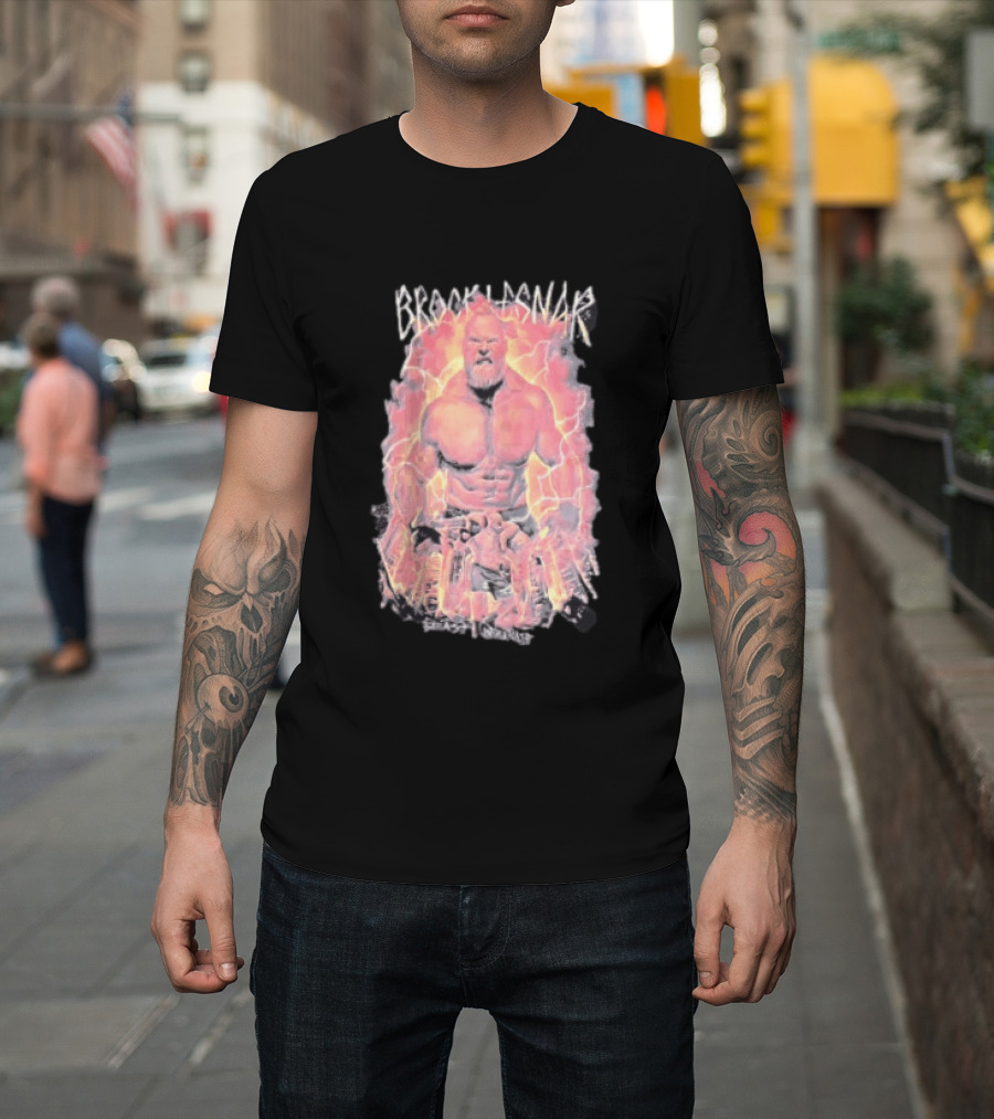 Brock Lesnar Beast Incarnate WWE Lightning Power T-Shirt
