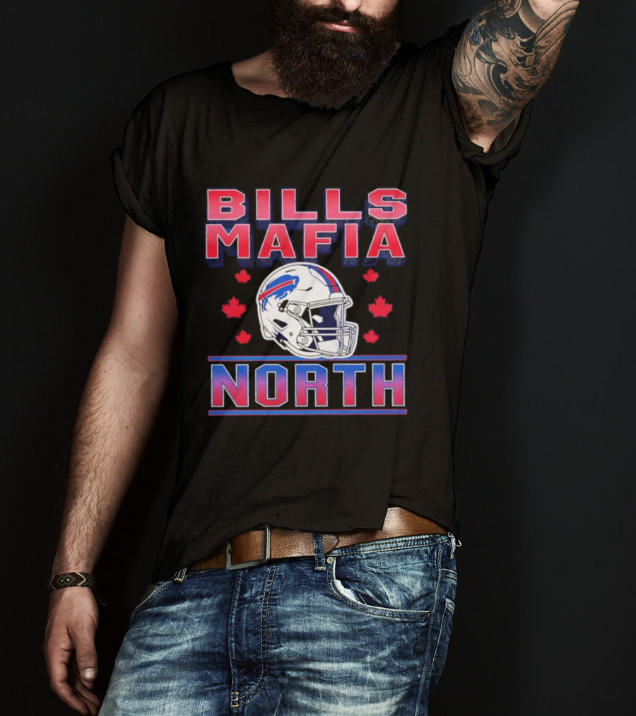 Bills Mafia North Helmet Canadian Fall Maple Leafs T-Shirt