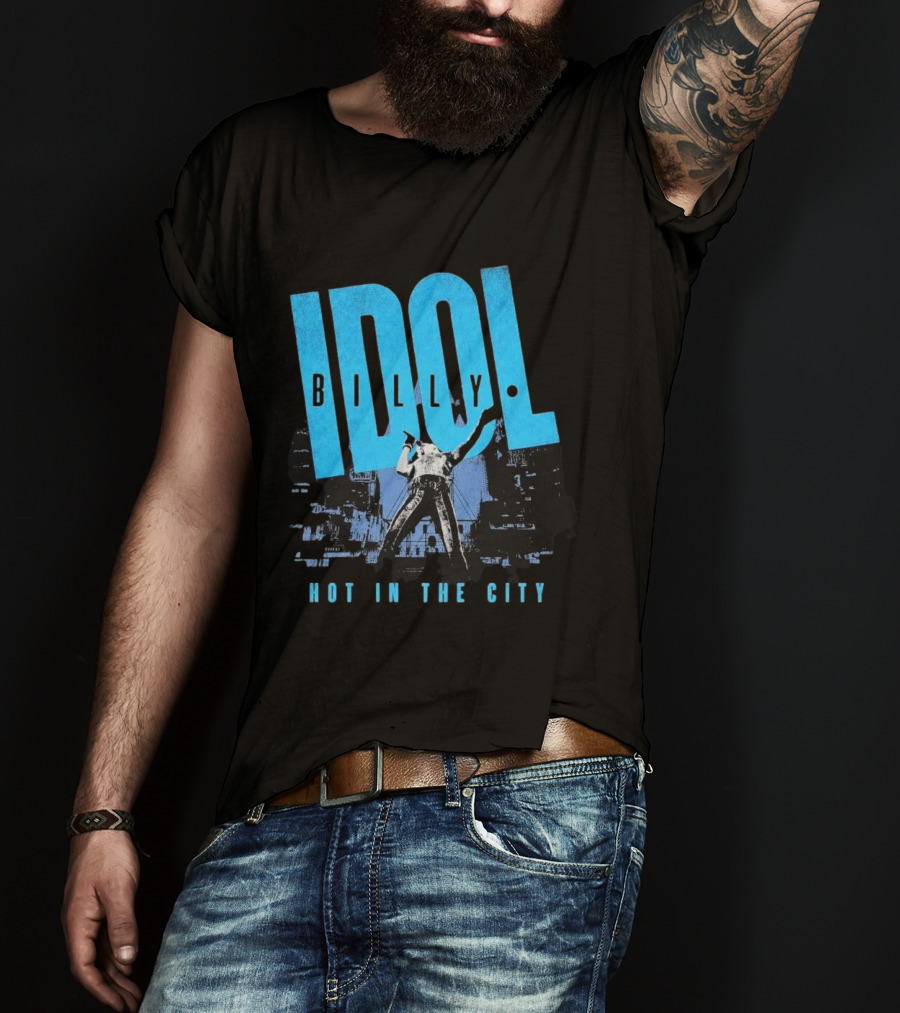 Billy Idol Hot In The City Las Vegas Show 2026 T-Shirt
