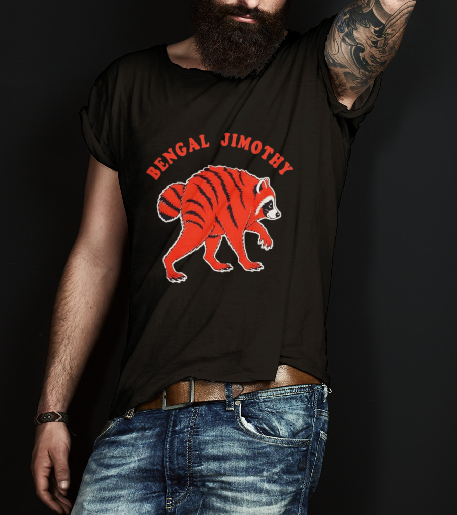 Bengal Jimothy Raccoon Cincinnati Bengals Fan T-Shirt