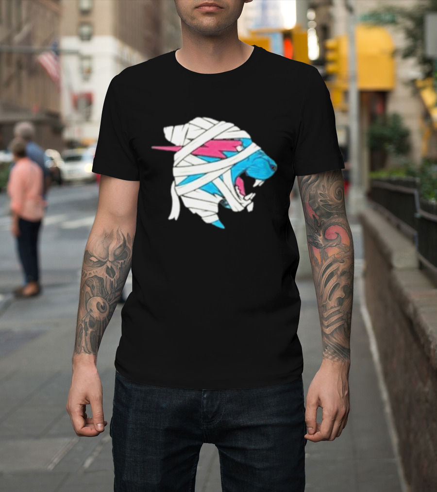 Mrbeast Mummy Panther Wrapped Beast Head T-Shirt