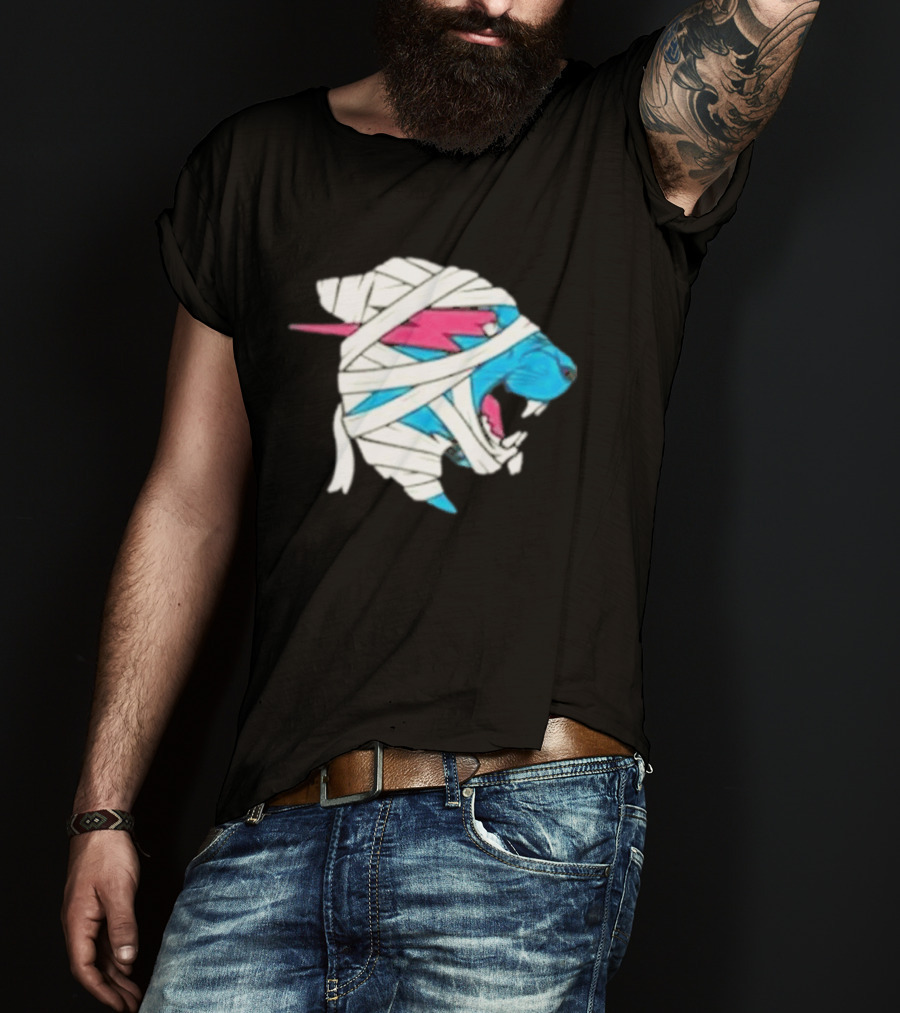 Mrbeast Mummy Panther Wrapped Beast Head T-Shirt