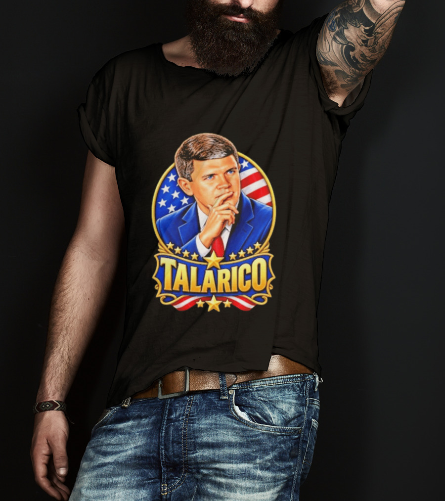 Talarico Presidential Style With American Flag T-Shirt