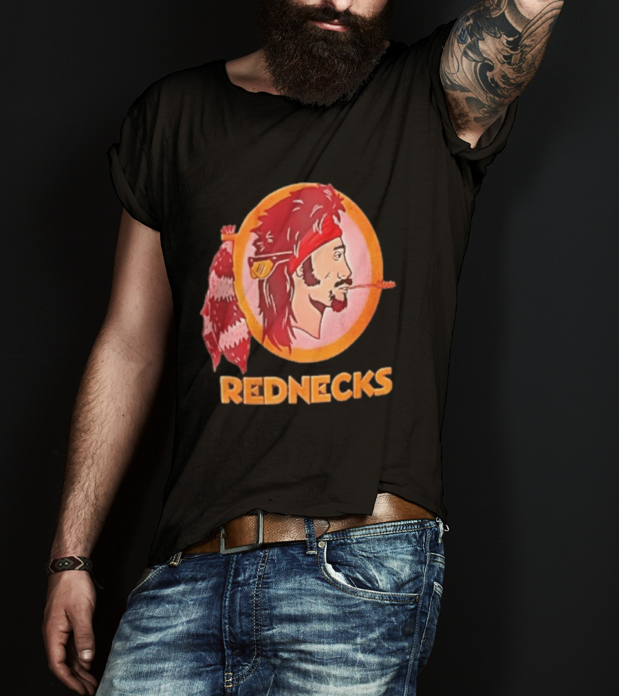 Rednecks Mullet Man Bandana Coonskin Tail Original Washington Alternative T-Shirt