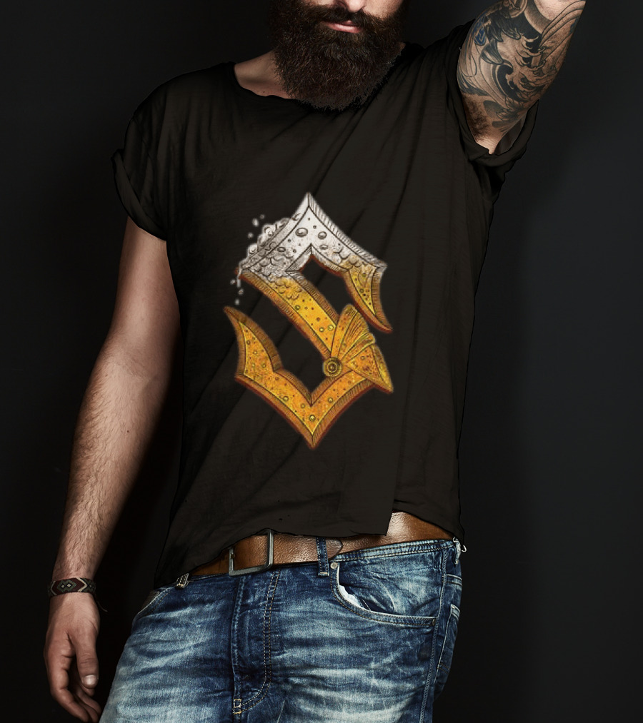 Sabaton Store Noch Ein Bier 2026 Letter S Beer Foam T-Shirt