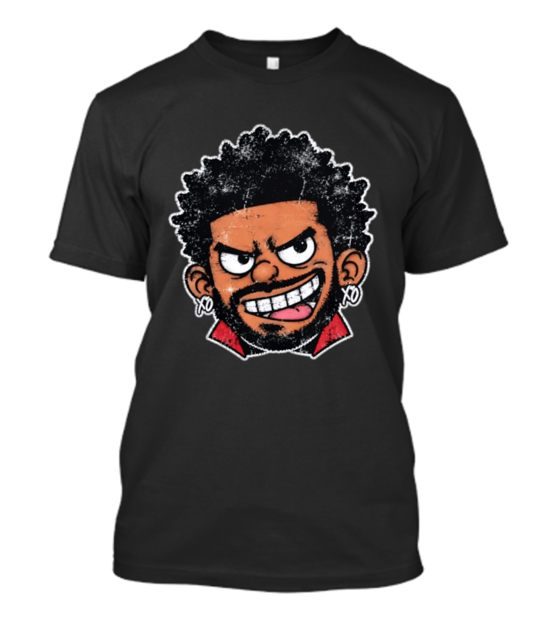 The Weeknd XO Earrings Cartoon T-Shirt