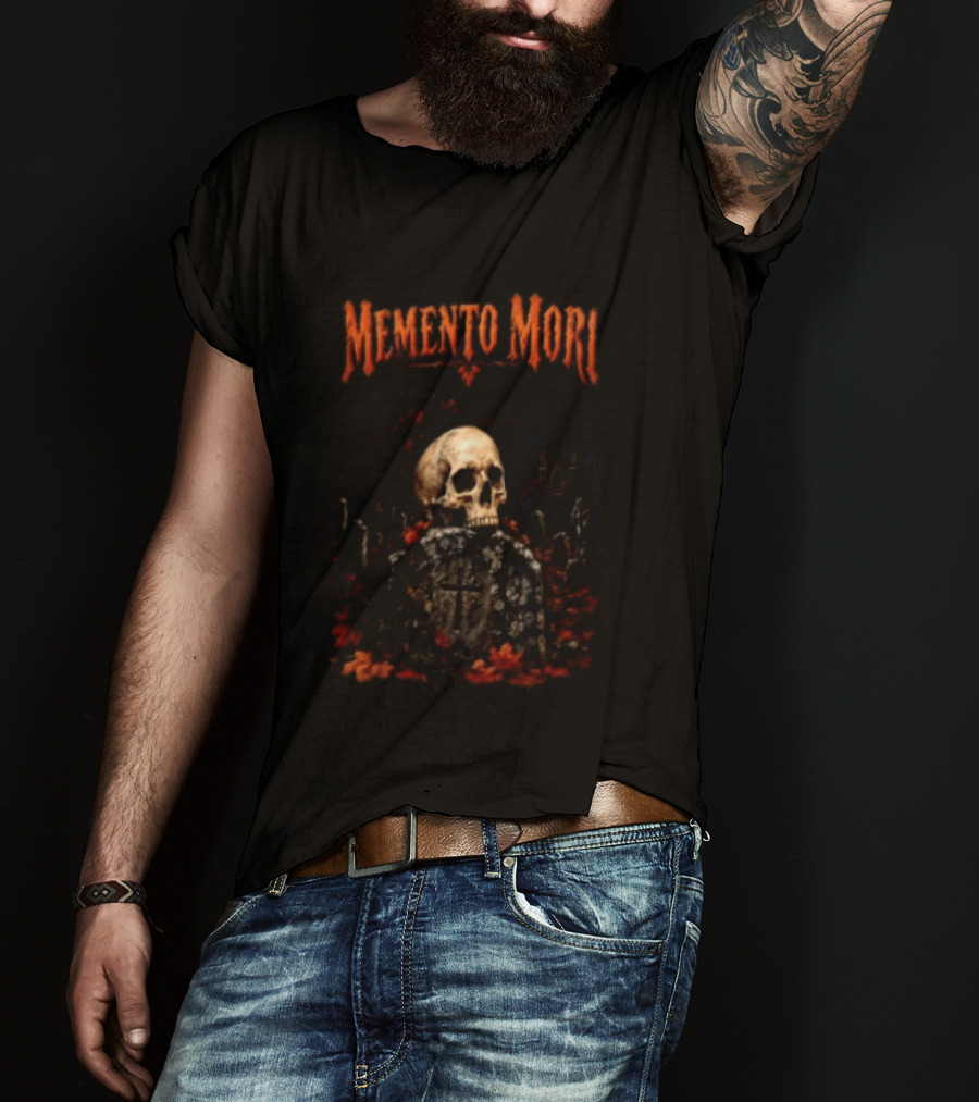 Memento Mori Skull Graveyard Gothic T-Shirt
