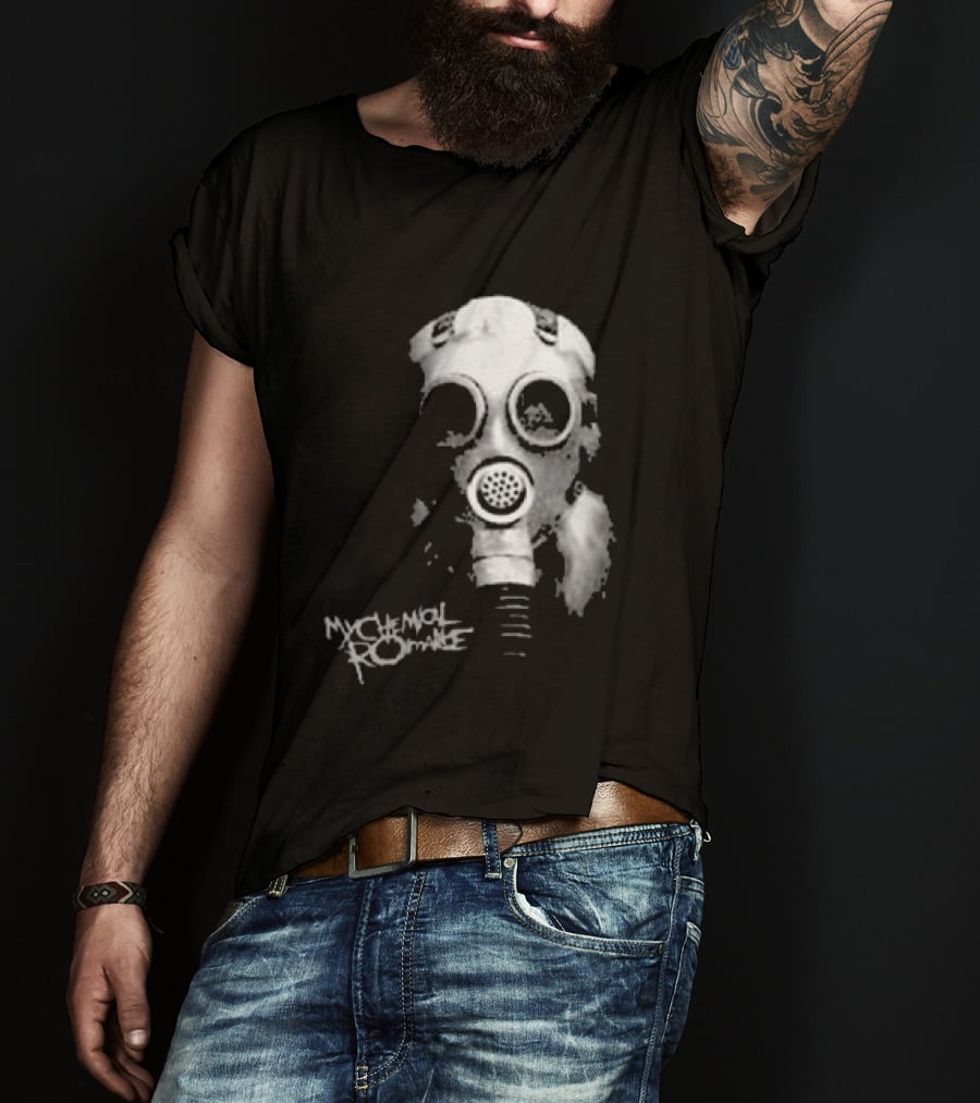 My Chemical Romance Gas Mask Mother War We're Damned Afterall T-Shirt