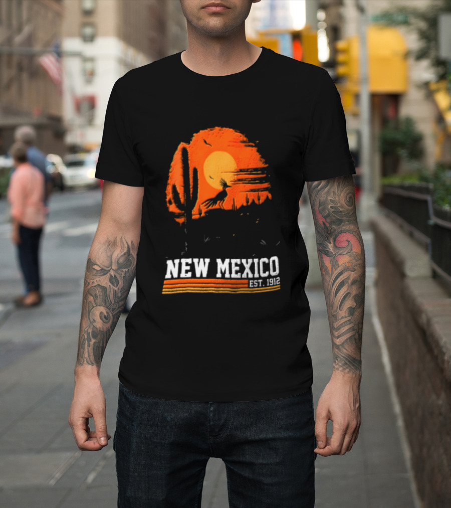 New Mexico Cactus Desert Vibes Est. 1912 Sun T-Shirt
