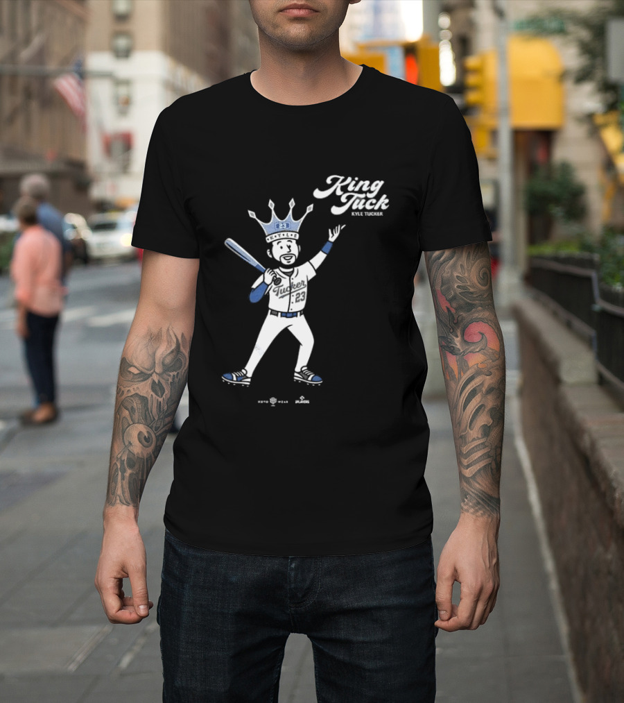 King Tuck Kyle Tucker Baseball 23 Crown Blue T-Shirt