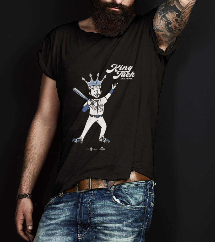 King Tuck Kyle Tucker Baseball 23 Crown Blue T-Shirt