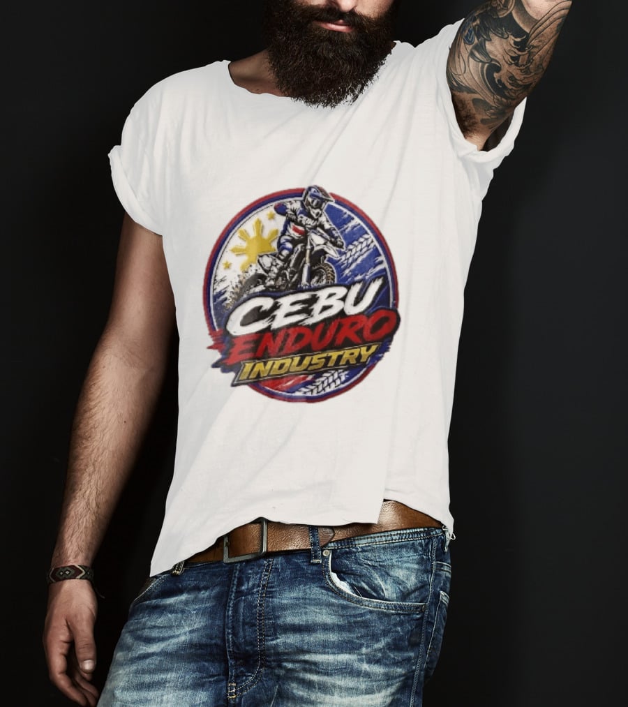Cebu Enduro Industry Motocross Rider Dirt Bike Philippine Sun Adventure T-Shirt