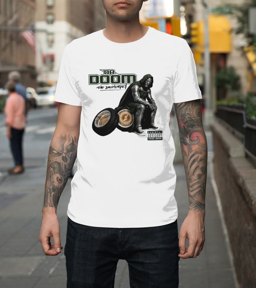 Dr Doom The Documentary Marvel Hip Hop Parental Advisory T-Shirt