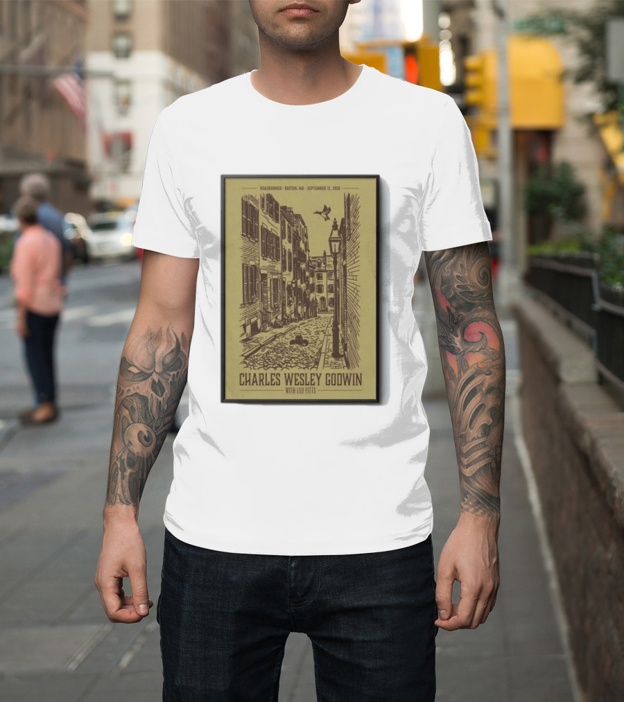 Roadrunner Boston MA September 12 2026 Charles Wesley Godwin With Lily Fitts T-Shirt