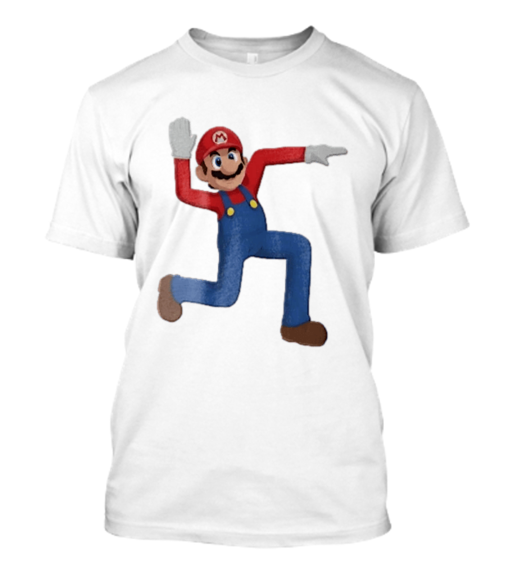 Super Mario Plumber Bent Arms And Legs Pose T-Shirt