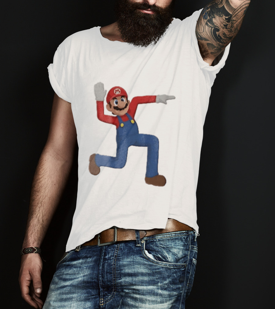 Super Mario Plumber Bent Arms And Legs Pose T-Shirt