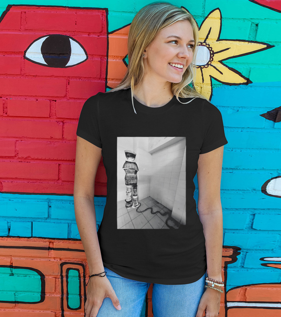 Calgary AeroMexico Airlines Winter Wonderland Robotic Figure In Monochrome Tile Room T-Shirt