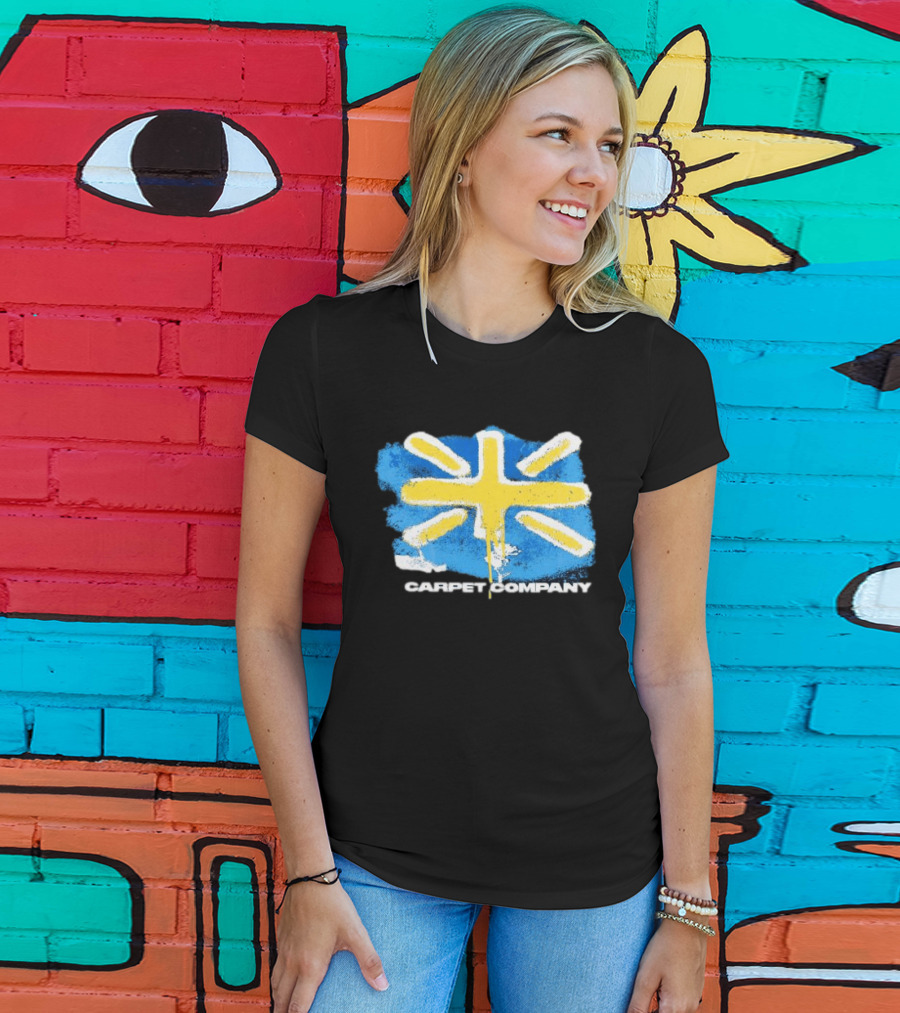 Carpet Company Union Jack Blue Yellow Cross T-Shirt