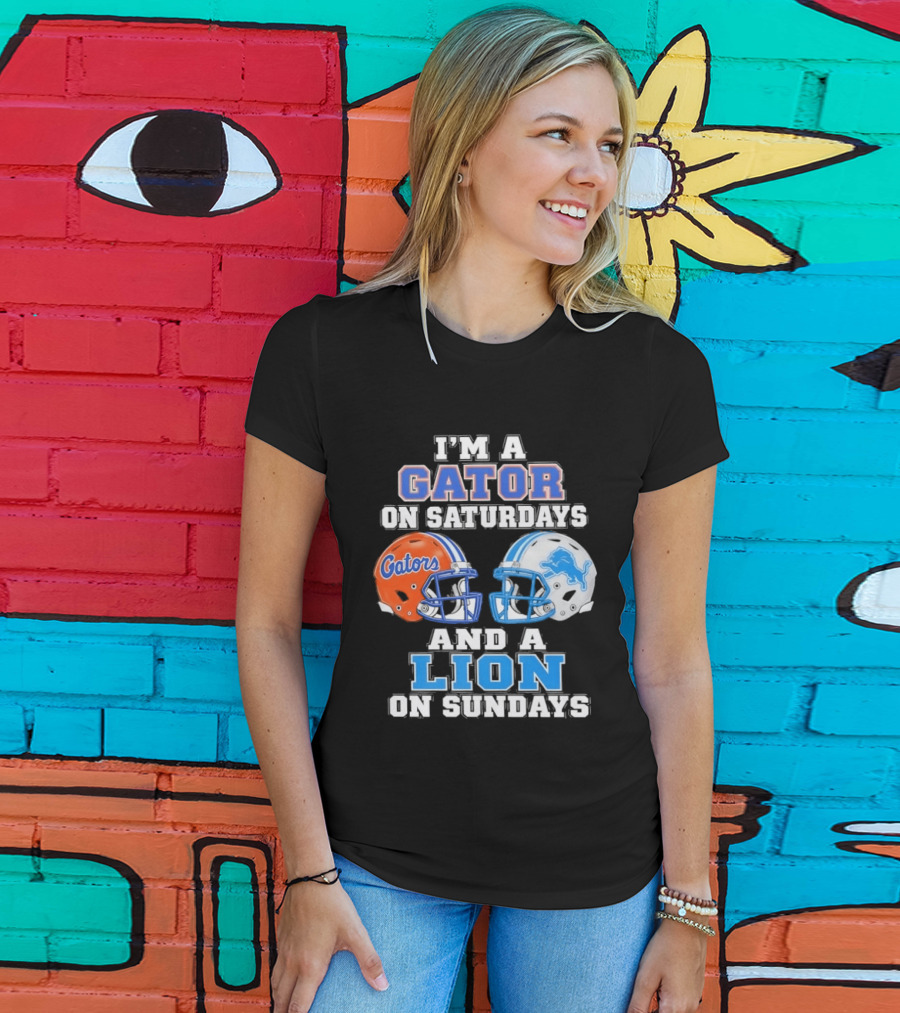 Gator Saturdays Lion Sundays Sports Fan Gear T-Shirt