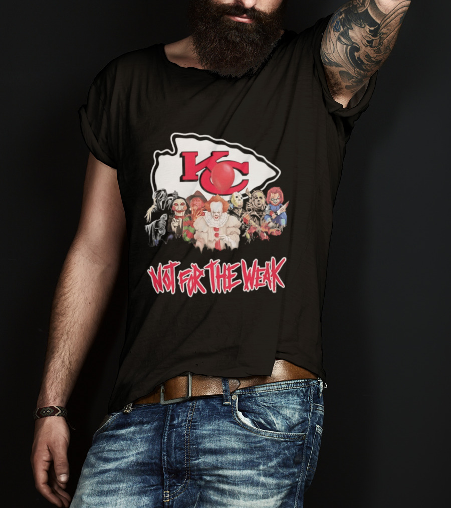 Kansas City Chiefs Horror Characters Halloween Squad Not For The Weak T-Shirt
