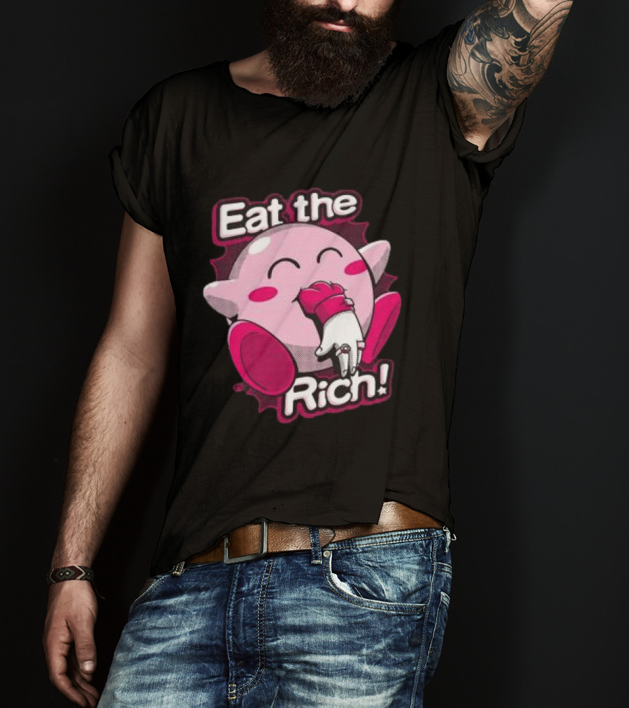 Punkwithacamera Store Eat The Rich Clay Graham Kirby Eating Hand T-Shirt