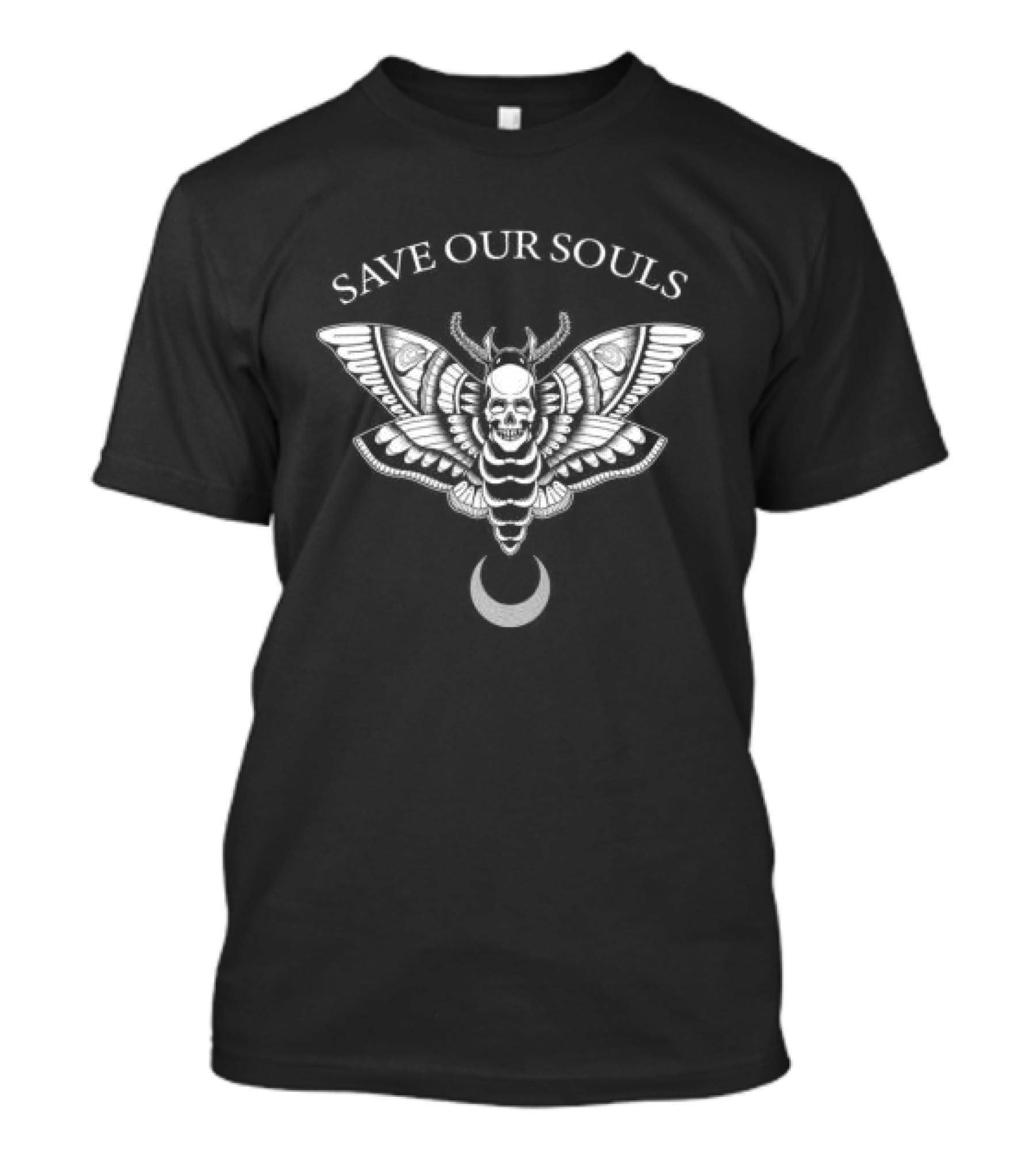 Save Our Souls Death Moth Crescent T-Shirt