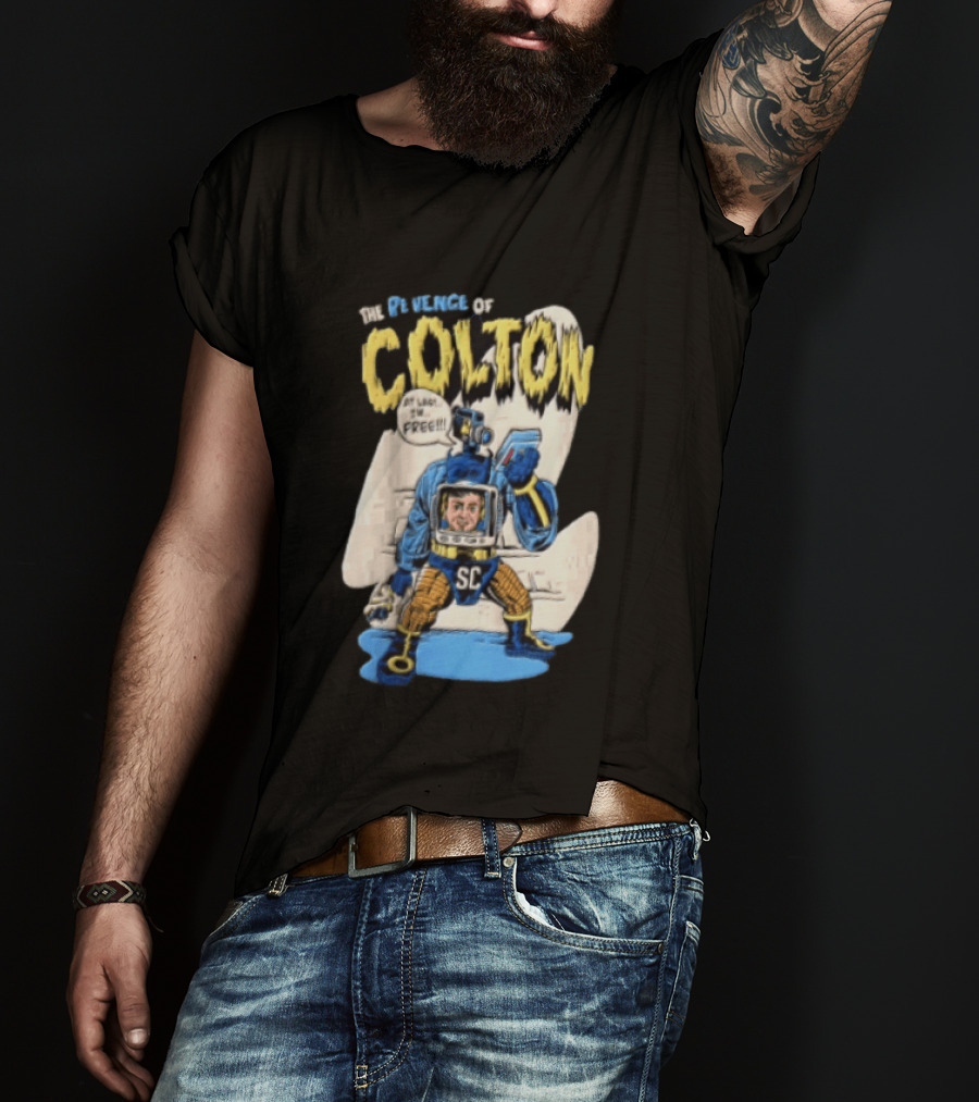 The Revenge Of Colton At Last I Am Free SC Robot Camera Head Video T-Shirt
