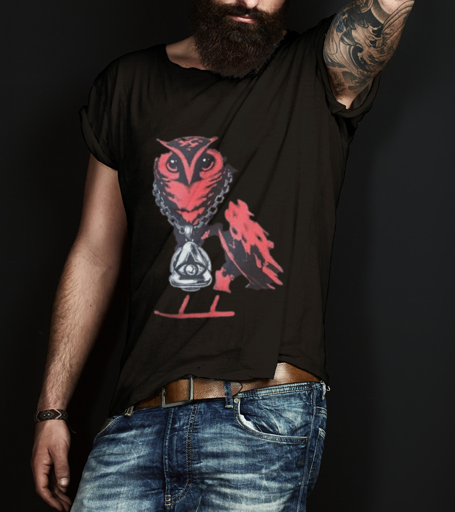 Yeat Store Love Lyfe Ovo Tour Owl With Eye Pendant T-Shirt