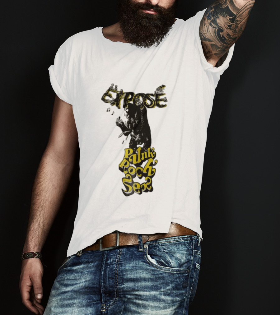 Expose King Kong Punk Rock Sex Gorilla Holding Woman T-Shirt