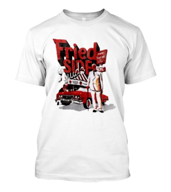 Fried Side Club KFC Colonel Sanders Kentucky Fried Luude Car T-Shirt