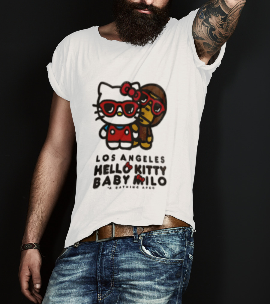 Los Angeles Hello Kitty Baby Milo A Bathing Ape Collaboration T-Shirt