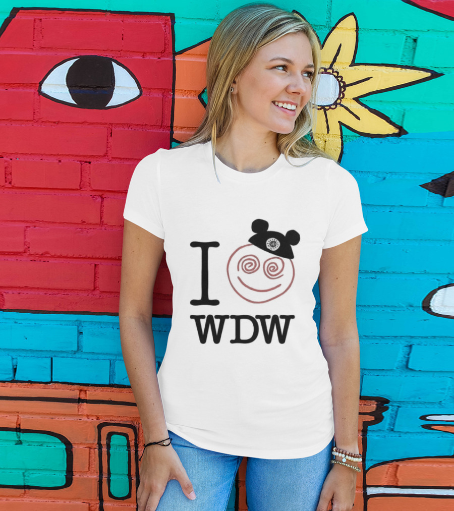 I Love WDW Smiley Face With Mouse Ears Lostbrostradingco T-Shirt