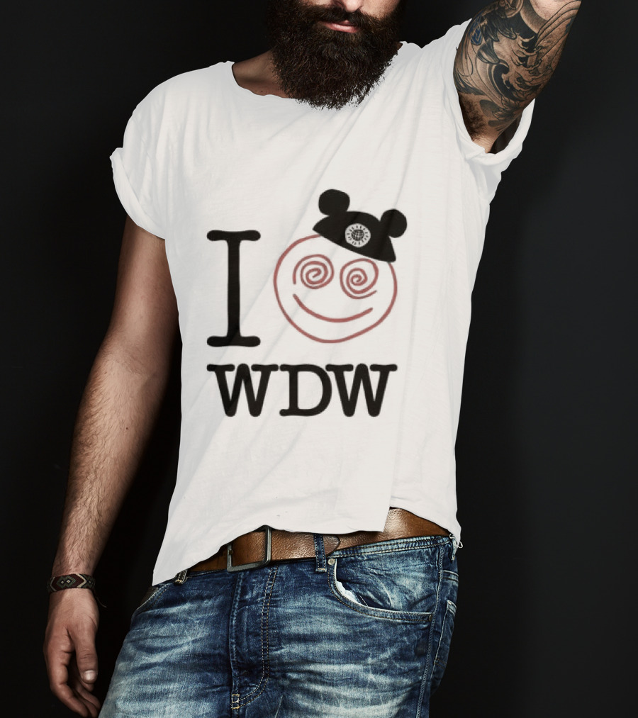 I Love WDW Smiley Face With Mouse Ears Lostbrostradingco T-Shirt