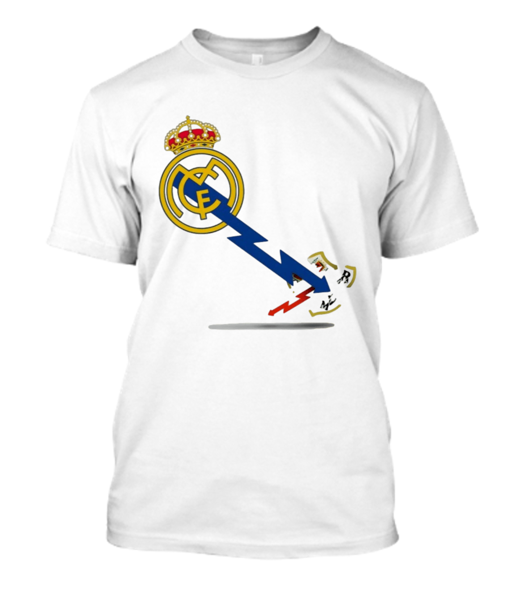 Real Madrid CF Lightning Strike Emblem MCF T-Shirt