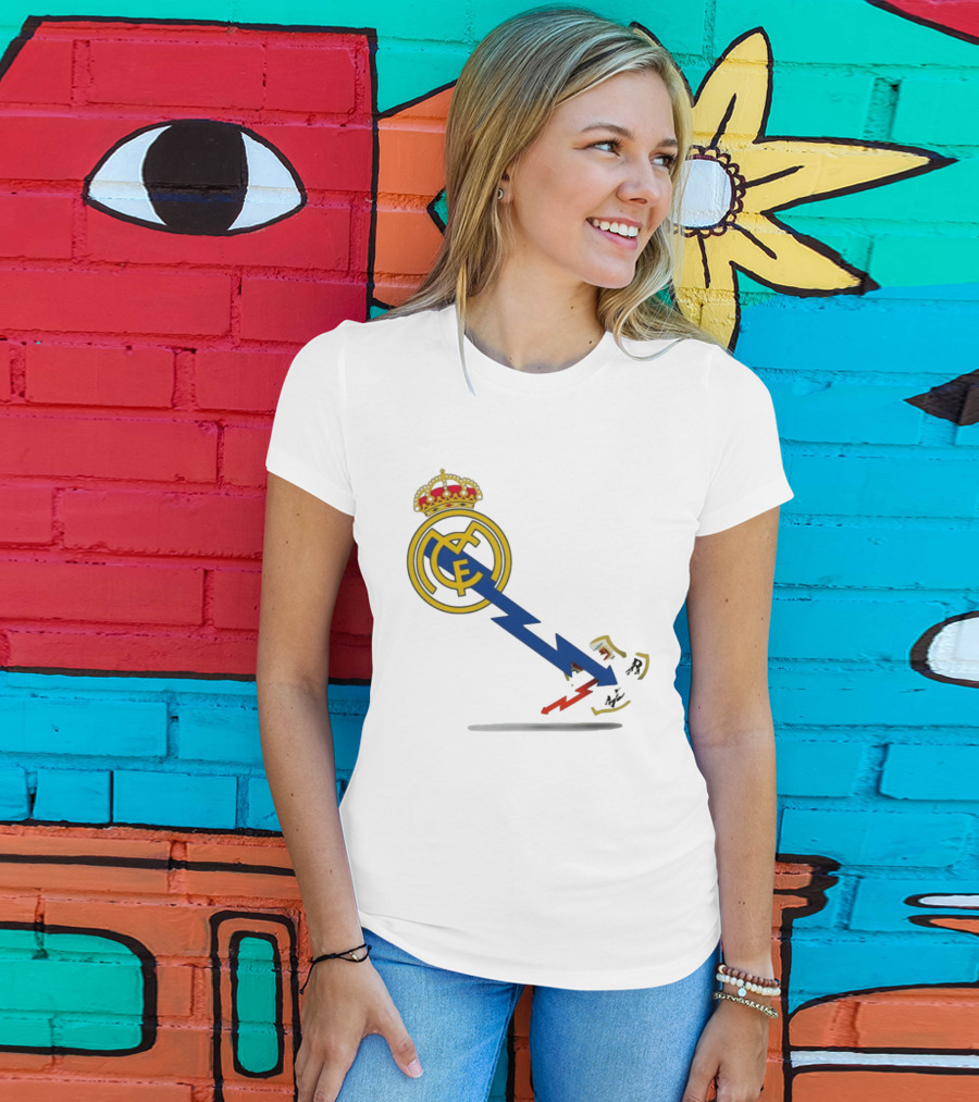 Real Madrid CF Lightning Strike Emblem MCF T-Shirt
