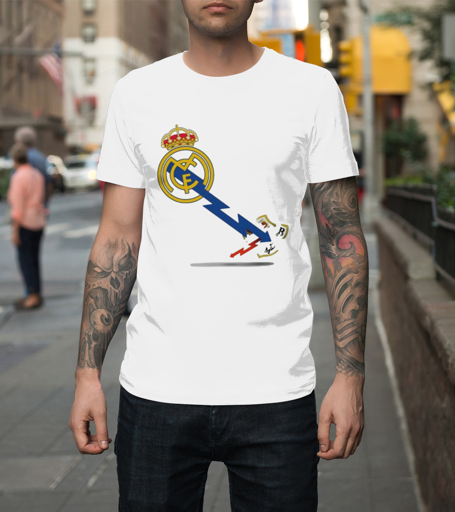 Real Madrid CF Lightning Strike Emblem MCF T-Shirt