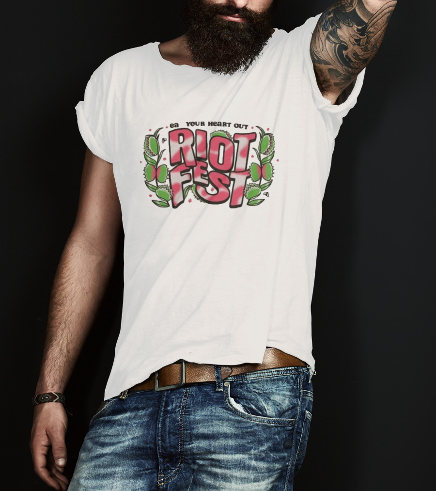 Riot Brand Eat Your Heart Out Riot Fest Crop T-Shirt