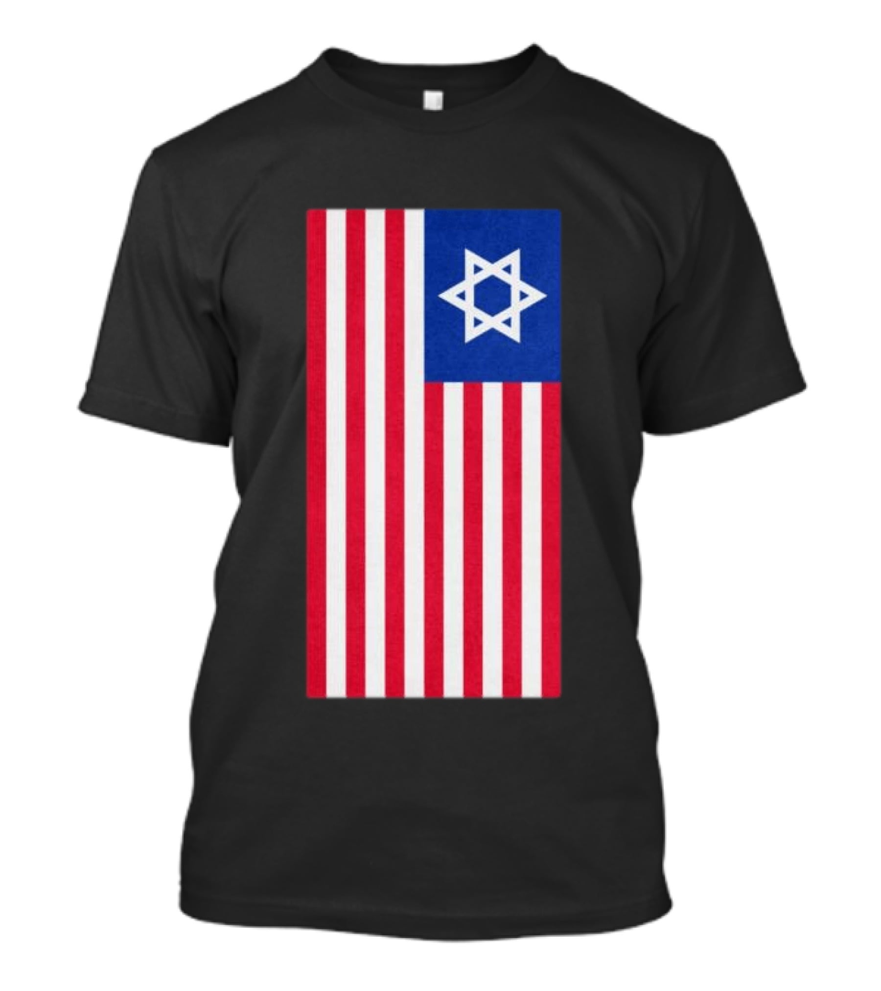 Hyde Force Store Very Serious Marine Casualty USA Israel Flag T-Shirt