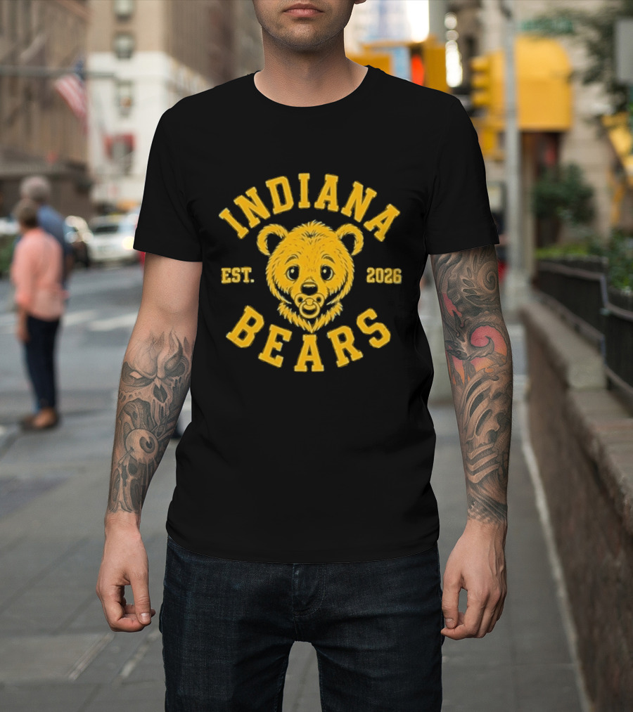 Indiana Bears Est 2026 Bear Mascot Fan Gear T-Shirt