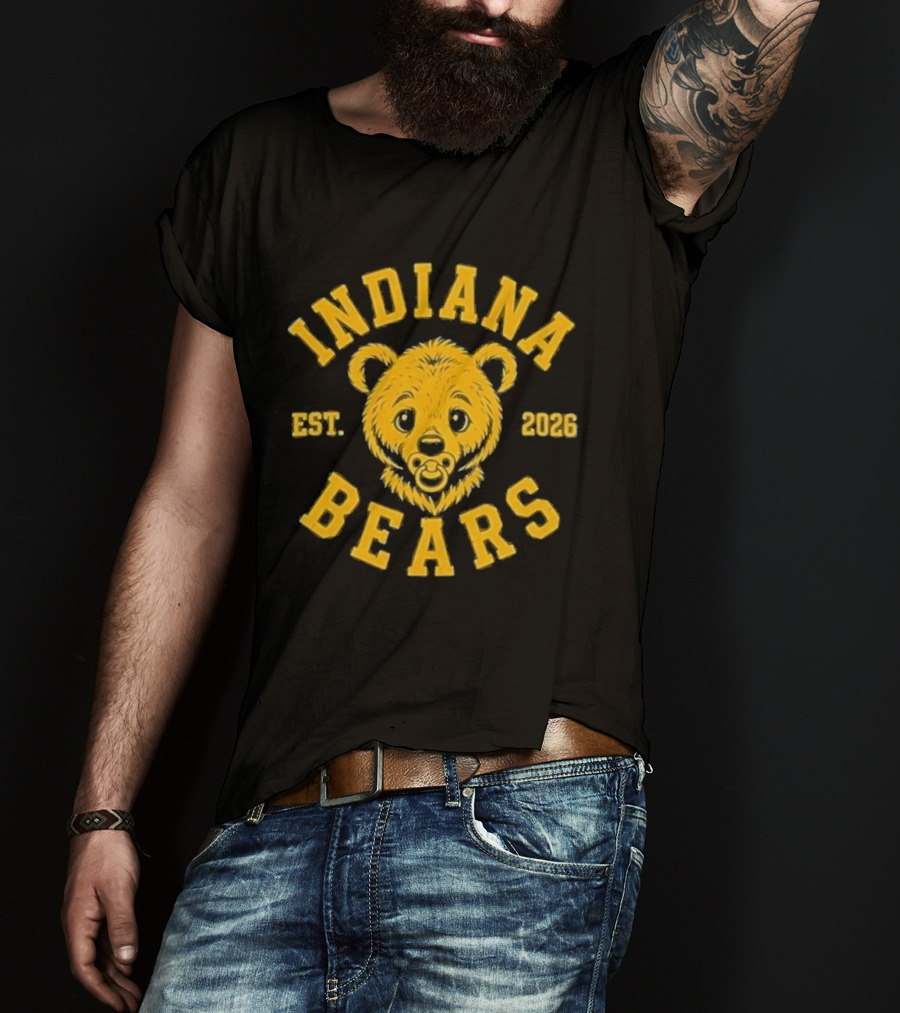 Indiana Bears Est 2026 Bear Mascot Fan Gear T-Shirt