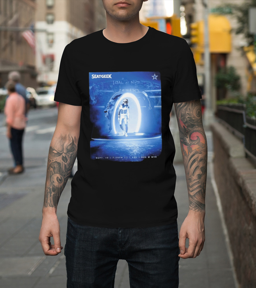 Seatgeek Dallas Vs New York Giants MetLife Stadium September 13 2026 24 Hrs Countdown T-Shirt