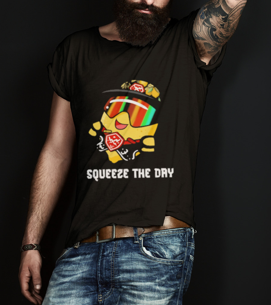 Lemon Guy Squeeze The Day Sunglasses Cool Vibe T-Shirt